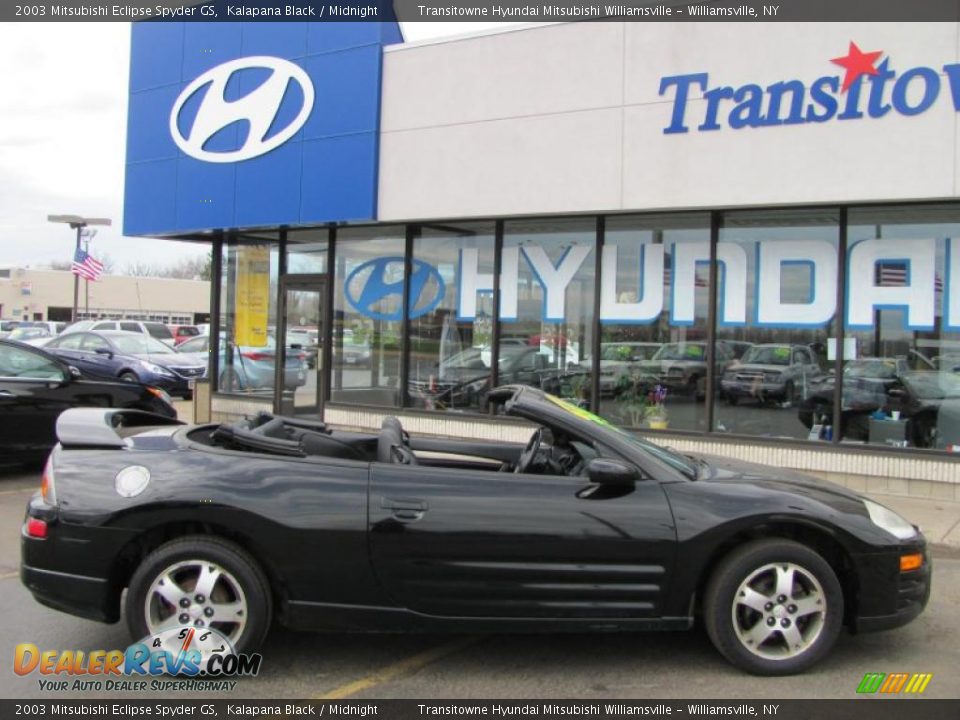 2003 Mitsubishi Eclipse Spyder GS Kalapana Black / Midnight Photo #4