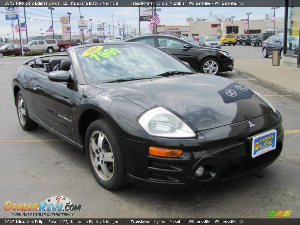 2003 Mitsubishi Eclipse Spyder GS Kalapana Black / Midnight Photo #7