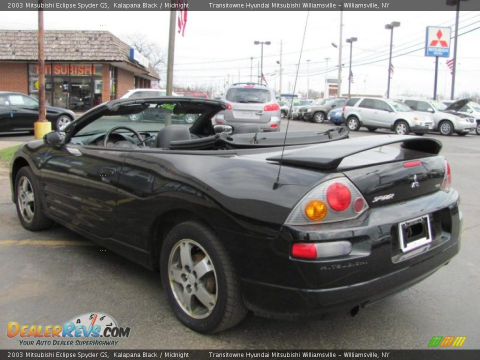 2003 Mitsubishi Eclipse Spyder GS Kalapana Black / Midnight Photo #8