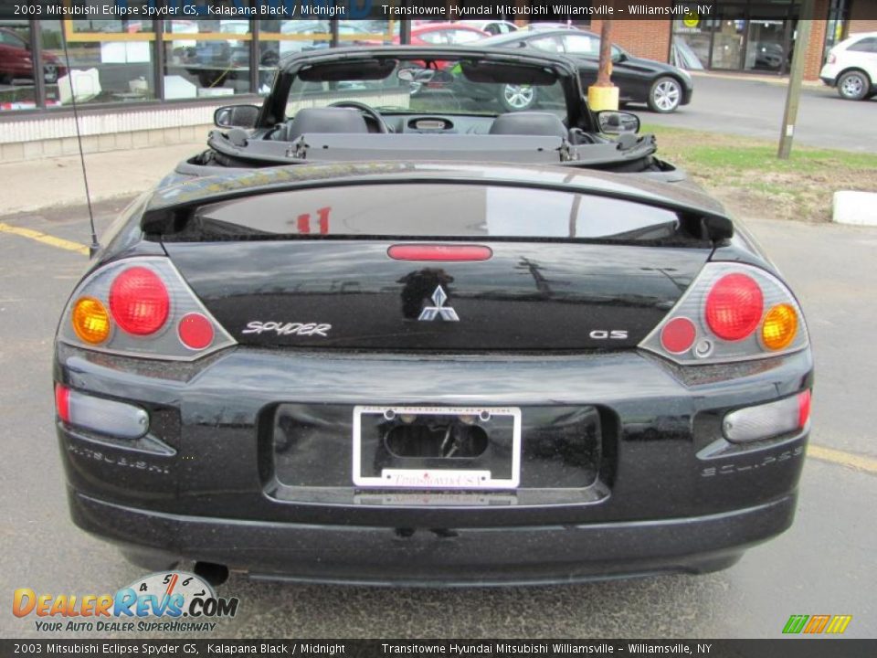 2003 Mitsubishi Eclipse Spyder GS Kalapana Black / Midnight Photo #9