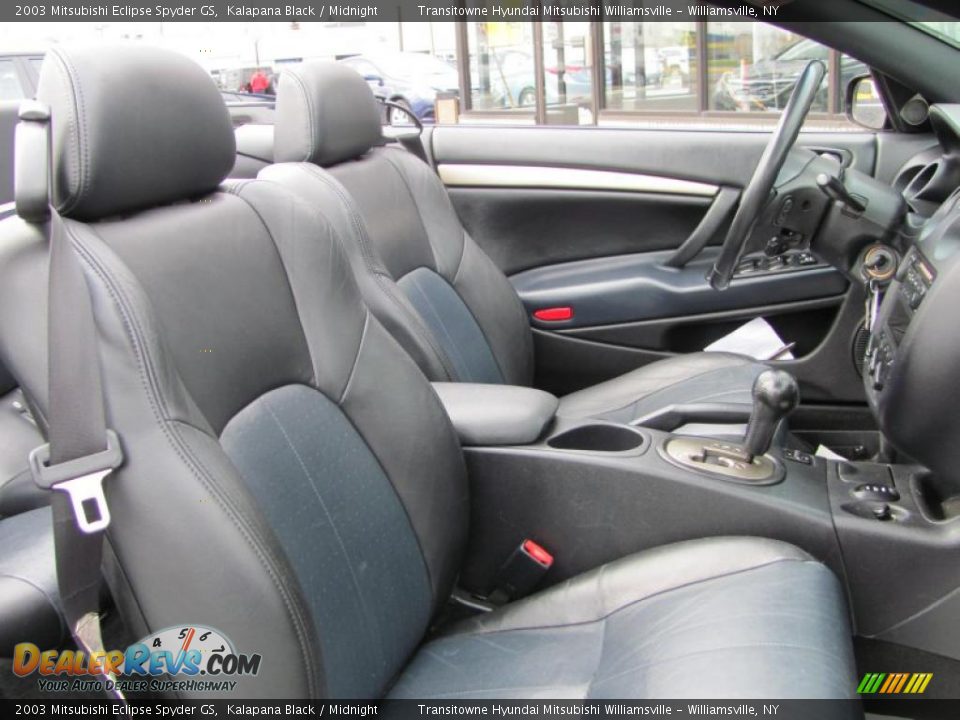 Midnight Interior - 2003 Mitsubishi Eclipse Spyder GS Photo #11