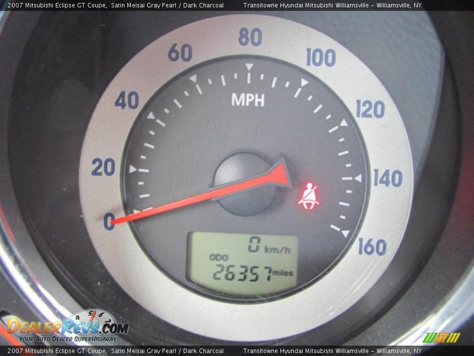 2007 Mitsubishi Eclipse GT Coupe Satin Meisai Gray Pearl / Dark Charcoal Photo #3