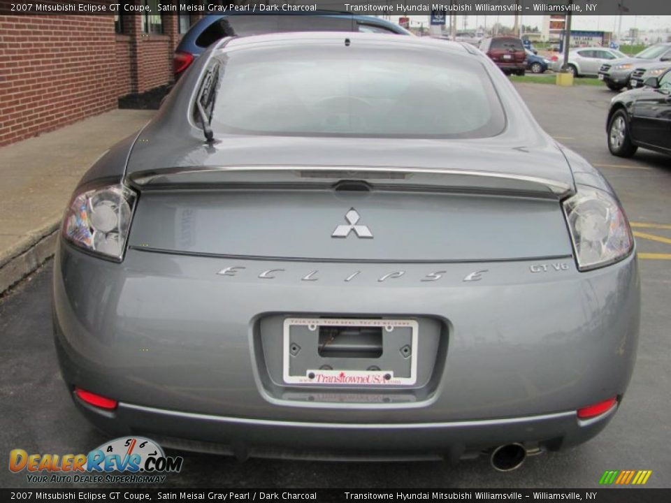 2007 Mitsubishi Eclipse GT Coupe Satin Meisai Gray Pearl / Dark Charcoal Photo #14