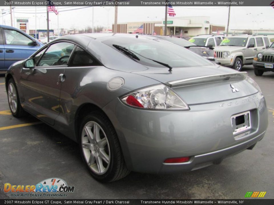 2007 Mitsubishi Eclipse GT Coupe Satin Meisai Gray Pearl / Dark Charcoal Photo #15