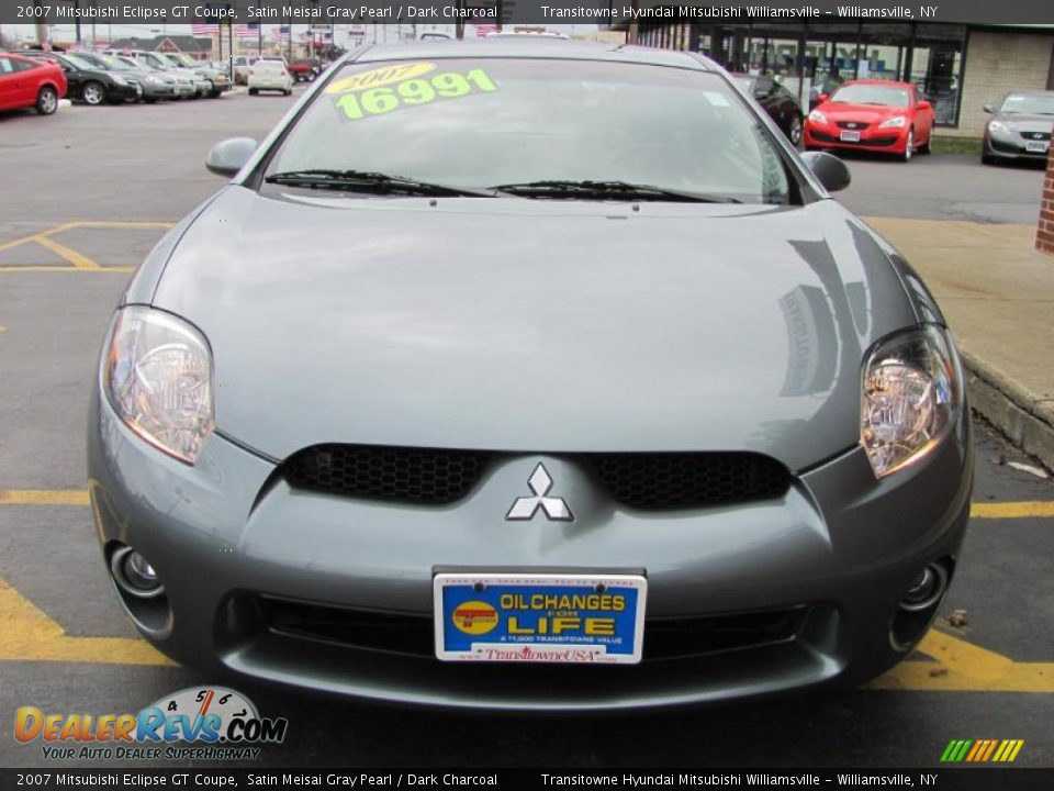 2007 Mitsubishi Eclipse GT Coupe Satin Meisai Gray Pearl / Dark Charcoal Photo #19