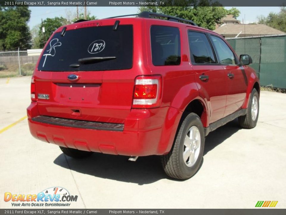 2011 Ford Escape XLT Sangria Red Metallic / Camel Photo #3