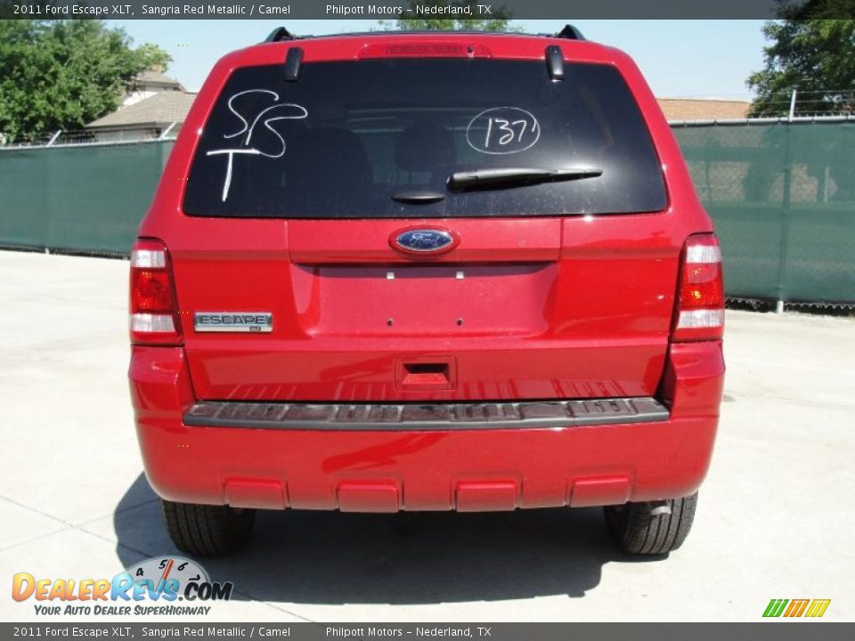 2011 Ford Escape XLT Sangria Red Metallic / Camel Photo #4