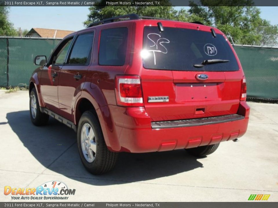 2011 Ford Escape XLT Sangria Red Metallic / Camel Photo #5