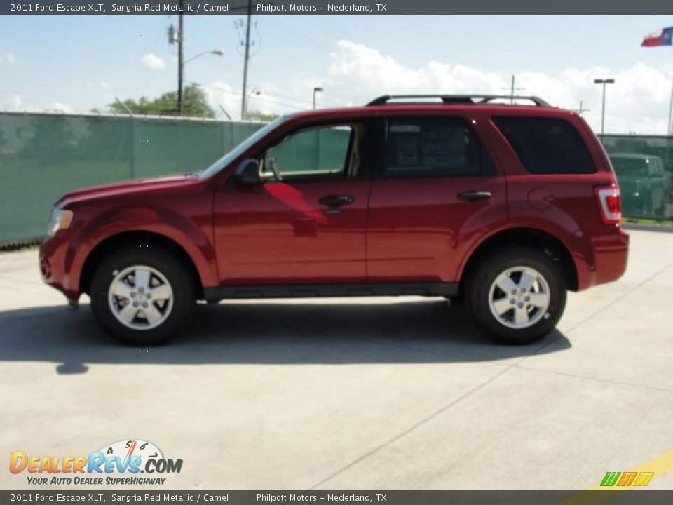 2011 Ford Escape XLT Sangria Red Metallic / Camel Photo #6