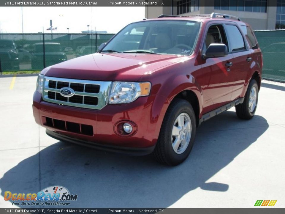 2011 Ford Escape XLT Sangria Red Metallic / Camel Photo #7