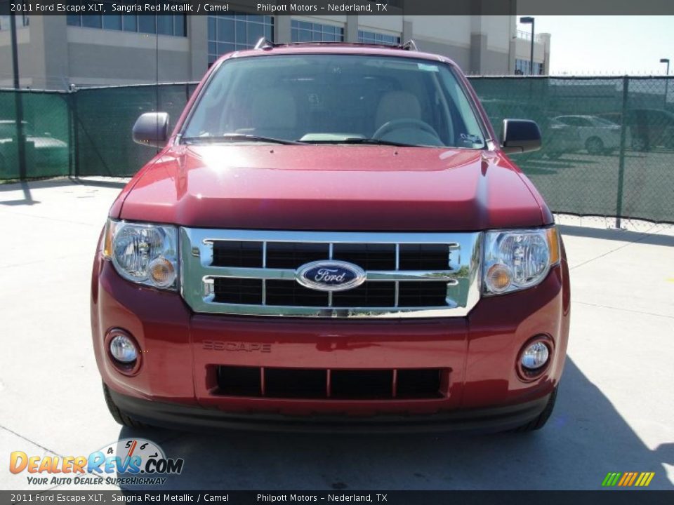 2011 Ford Escape XLT Sangria Red Metallic / Camel Photo #8