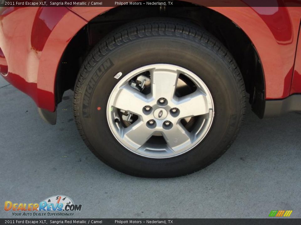 2011 Ford Escape XLT Sangria Red Metallic / Camel Photo #11