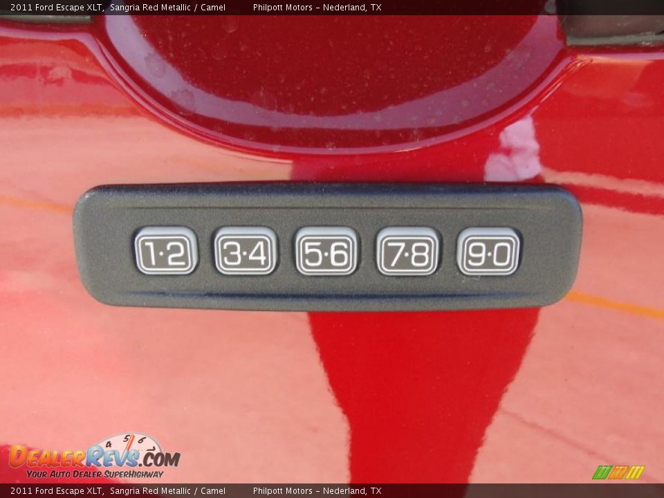 2011 Ford Escape XLT Sangria Red Metallic / Camel Photo #14