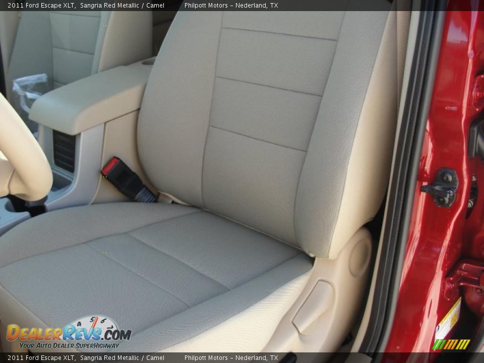 2011 Ford Escape XLT Sangria Red Metallic / Camel Photo #25