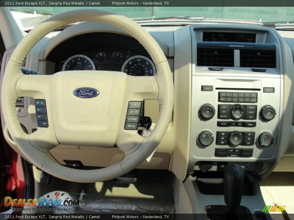 2011 Ford Escape XLT Sangria Red Metallic / Camel Photo #28