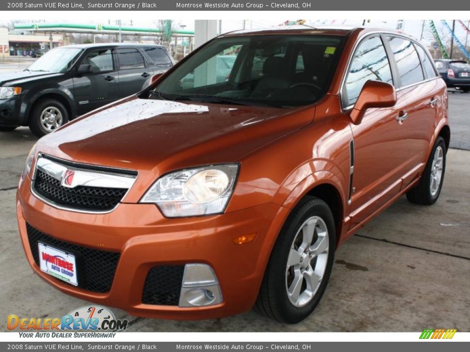 2008 Saturn VUE Red Line Sunburst Orange / Black Photo #3