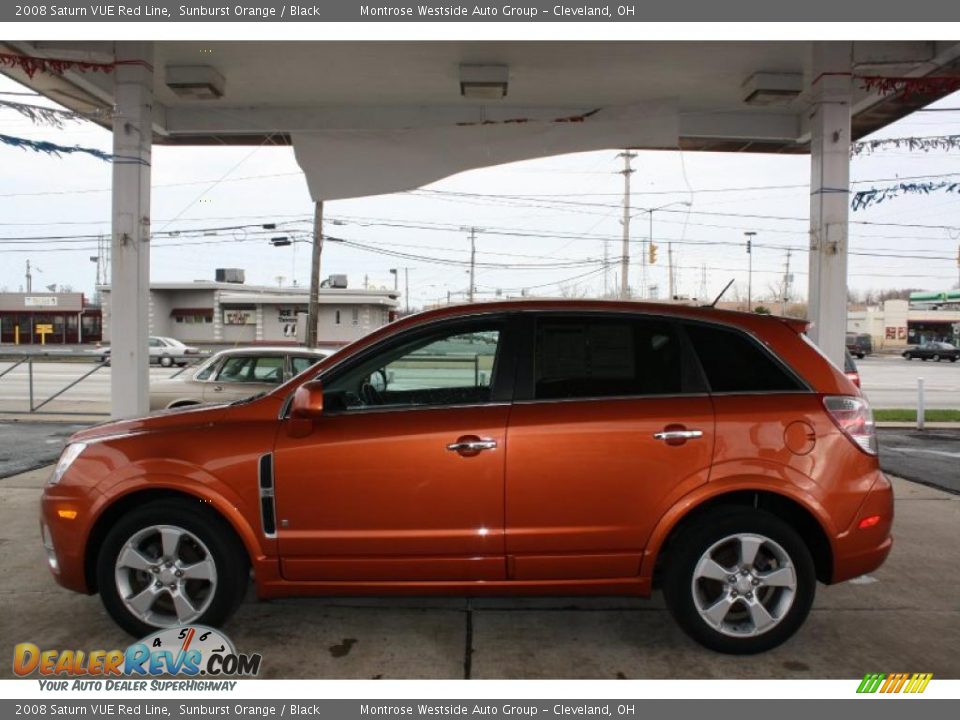 Sunburst Orange 2008 Saturn VUE Red Line Photo #4