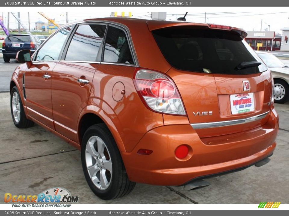 2008 Saturn VUE Red Line Sunburst Orange / Black Photo #5