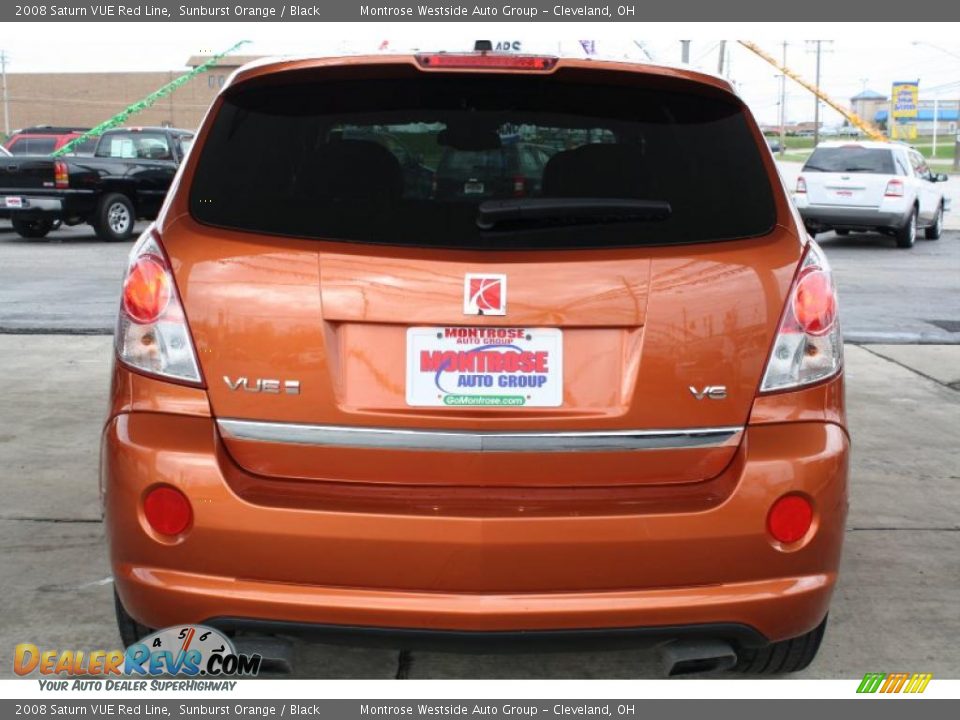 2008 Saturn VUE Red Line Sunburst Orange / Black Photo #6