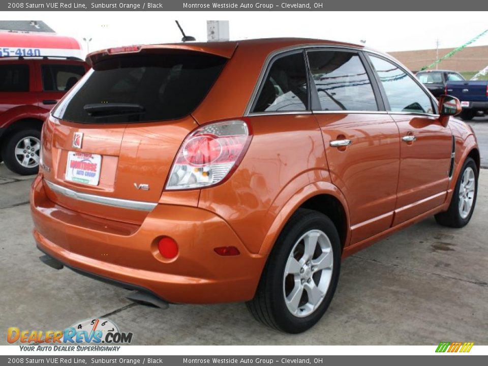 2008 Saturn VUE Red Line Sunburst Orange / Black Photo #7