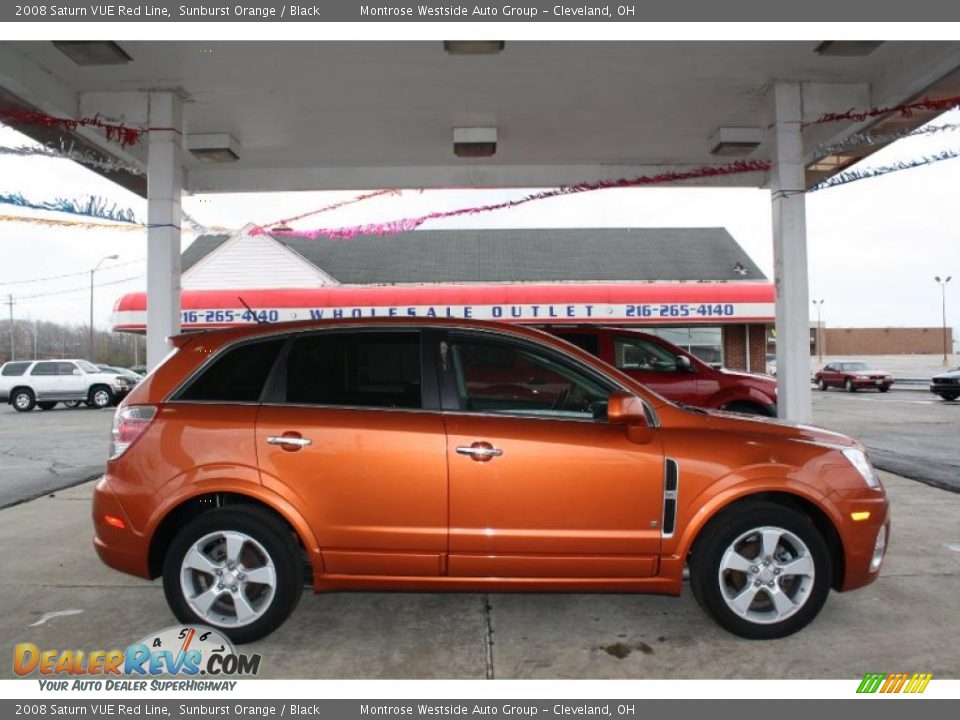 2008 Saturn VUE Red Line Sunburst Orange / Black Photo #8