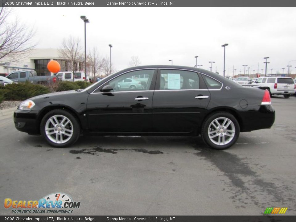 2008 Chevrolet Impala LTZ Black / Neutral Beige Photo #1