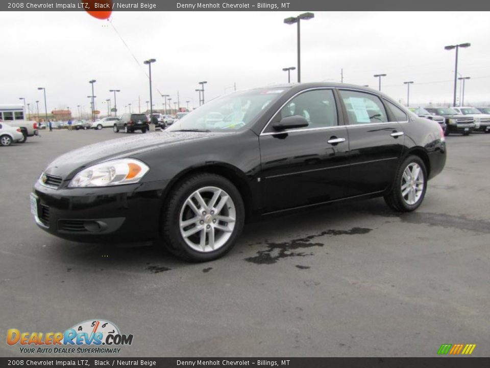 2008 Chevrolet Impala LTZ Black / Neutral Beige Photo #2