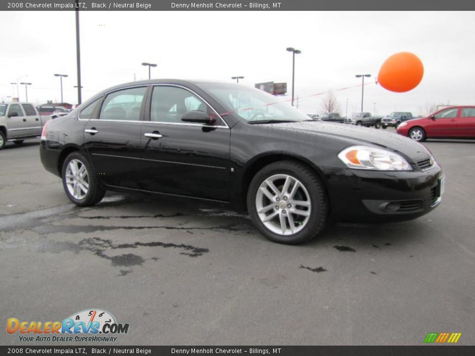 2008 Chevrolet Impala LTZ Black / Neutral Beige Photo #4