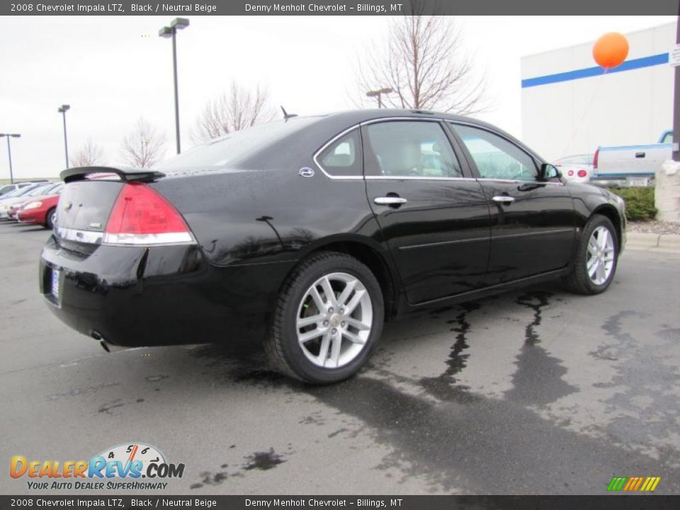 2008 Chevrolet Impala LTZ Black / Neutral Beige Photo #6