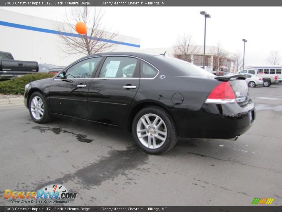 2008 Chevrolet Impala LTZ Black / Neutral Beige Photo #8