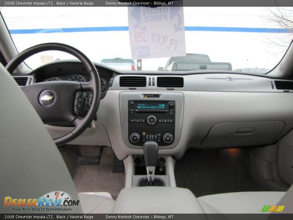 2008 Chevrolet Impala LTZ Black / Neutral Beige Photo #12