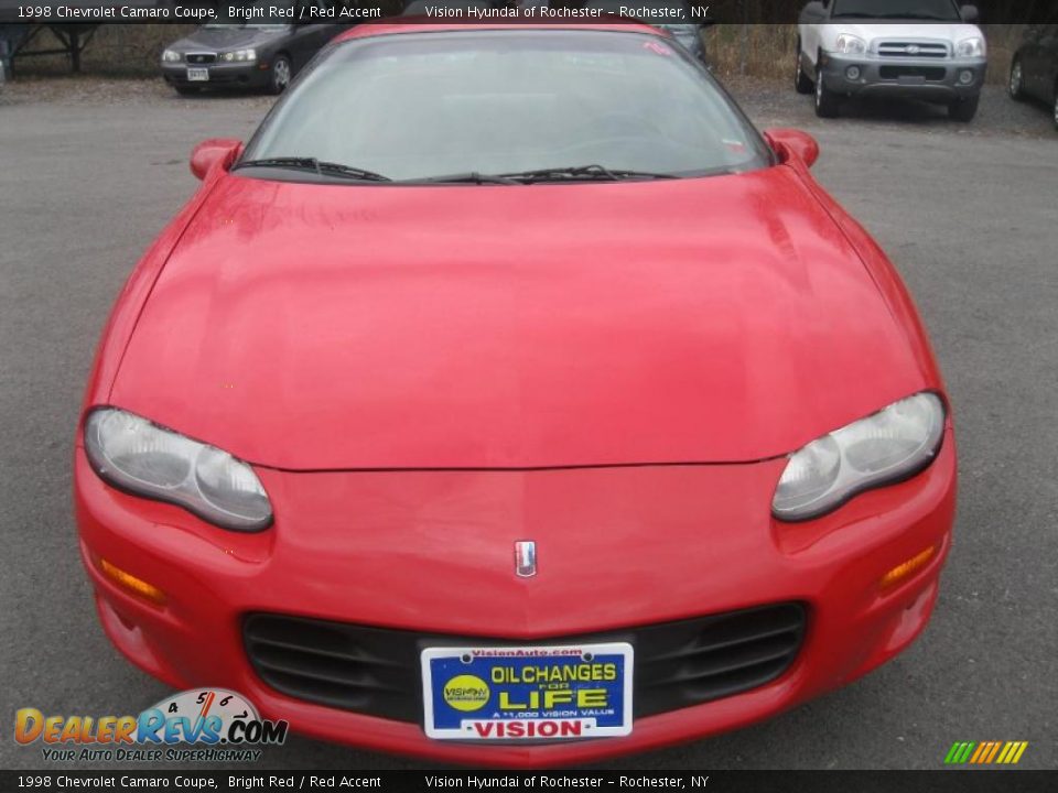 1998 Chevrolet Camaro Coupe Bright Red / Red Accent Photo #8