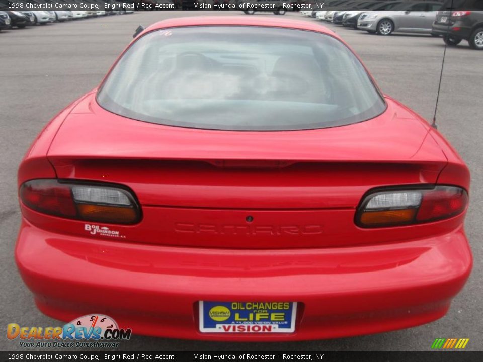 1998 Chevrolet Camaro Coupe Bright Red / Red Accent Photo #12