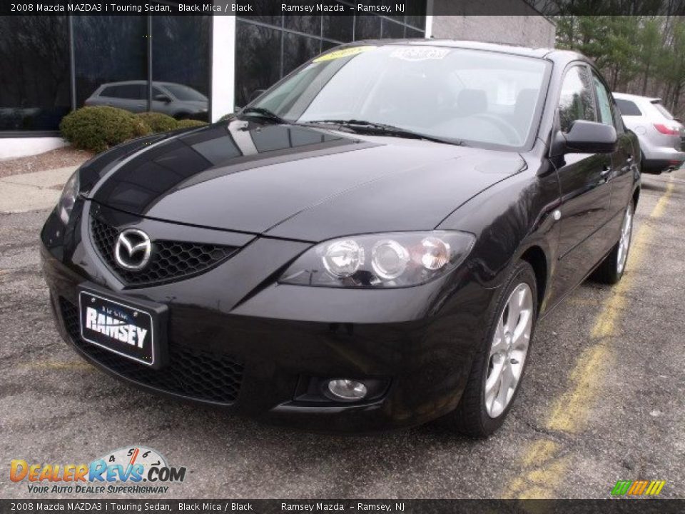 2008 Mazda MAZDA3 i Touring Sedan Black Mica / Black Photo #1