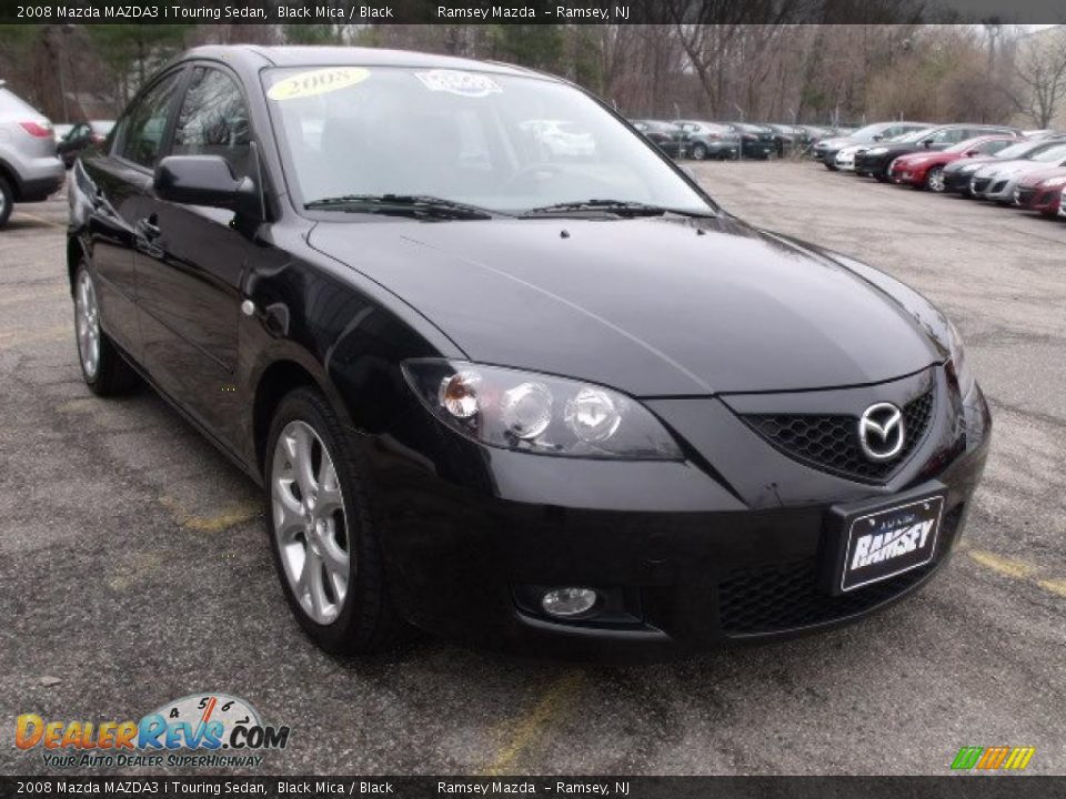 2008 Mazda MAZDA3 i Touring Sedan Black Mica / Black Photo #2