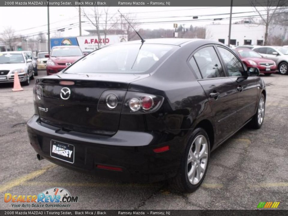 2008 Mazda MAZDA3 i Touring Sedan Black Mica / Black Photo #3