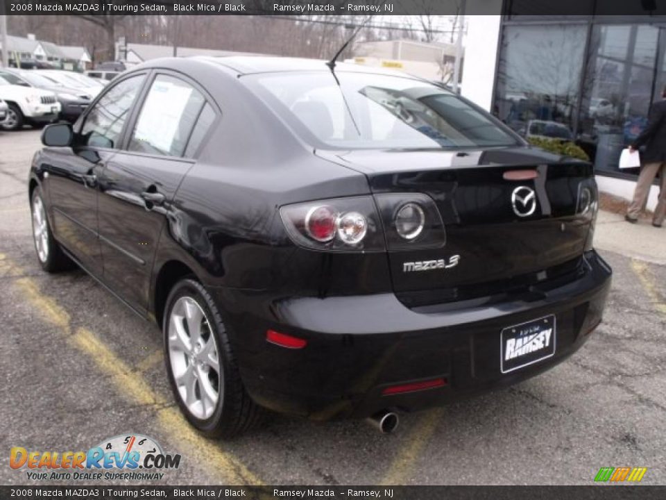 2008 Mazda MAZDA3 i Touring Sedan Black Mica / Black Photo #4