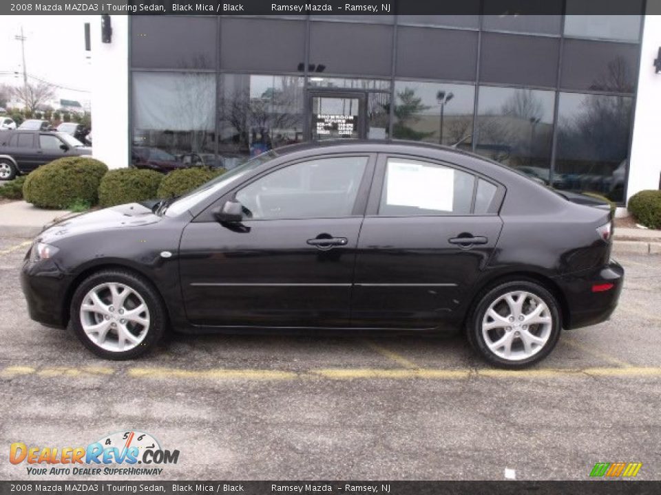 2008 Mazda MAZDA3 i Touring Sedan Black Mica / Black Photo #7