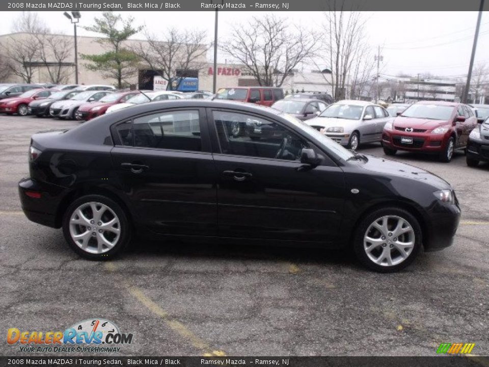 2008 Mazda MAZDA3 i Touring Sedan Black Mica / Black Photo #8