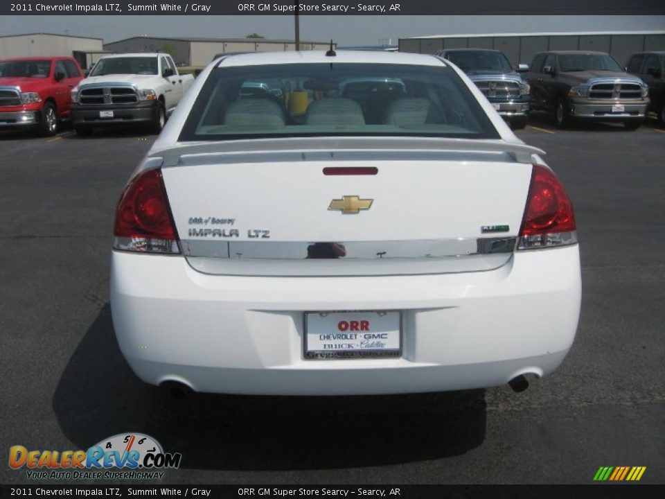 2011 Chevrolet Impala LTZ Summit White / Gray Photo #6