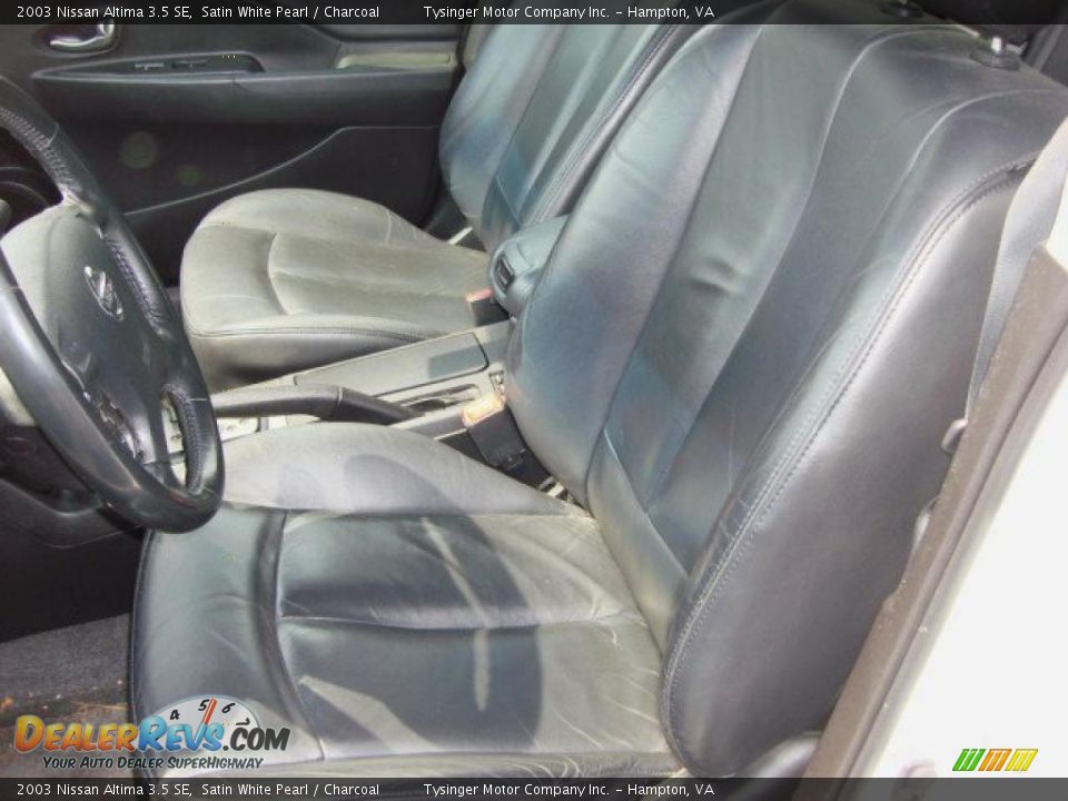 2003 Nissan Altima 3.5 SE Satin White Pearl / Charcoal Photo #8