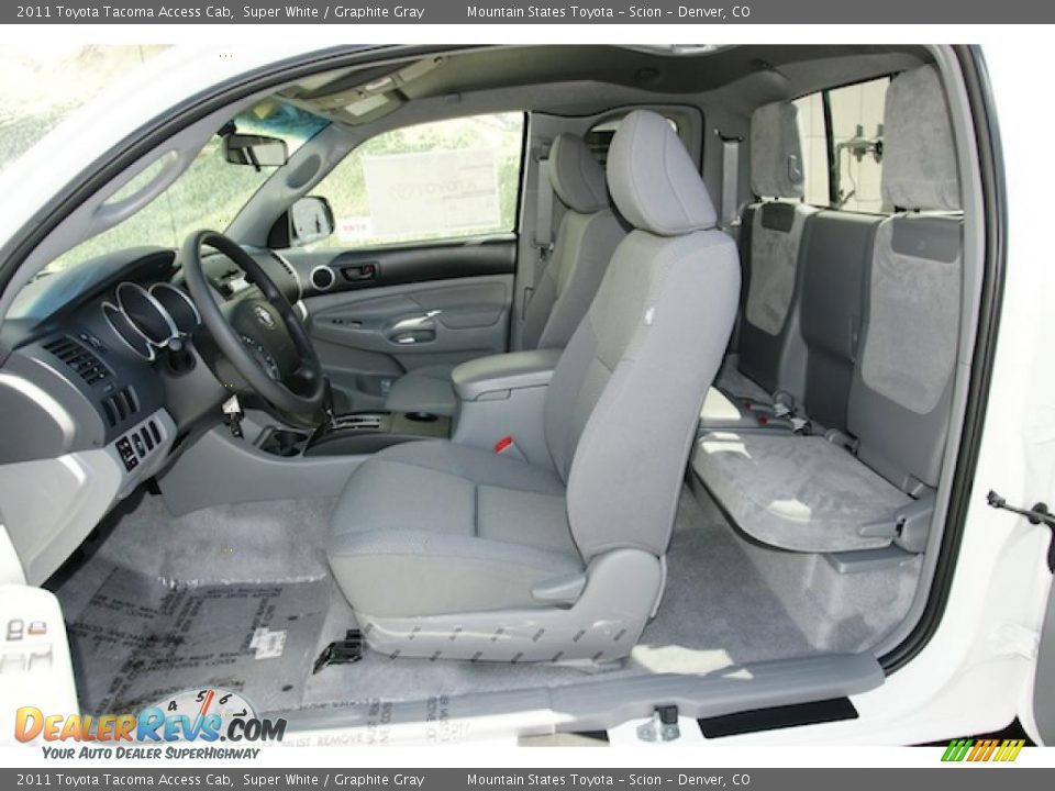 Graphite Gray Interior 2011 Toyota Tacoma Access Cab Photo
