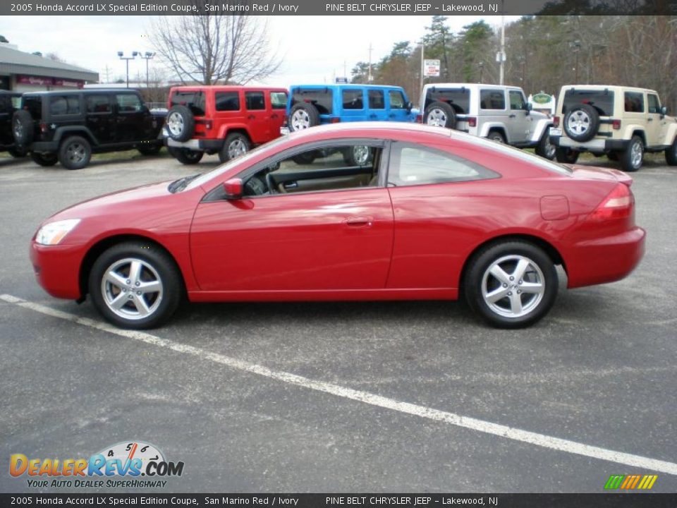 San Marino Red 2005 Honda Accord LX Special Edition Coupe Photo #8 |  