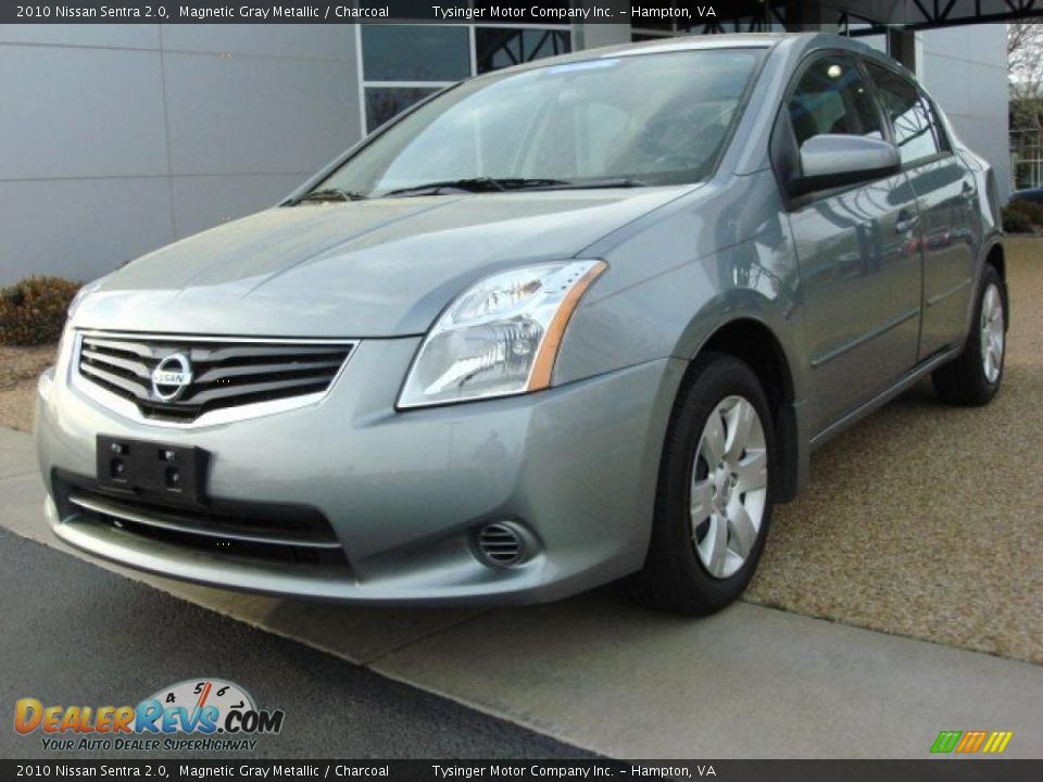 2010 Nissan Sentra 2.0 Magnetic Gray Metallic / Charcoal Photo #1