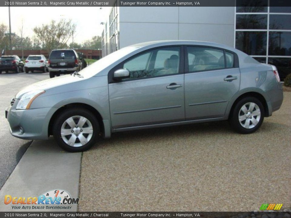 2010 Nissan Sentra 2.0 Magnetic Gray Metallic / Charcoal Photo #2