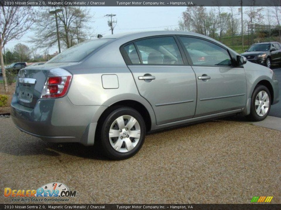 2010 Nissan Sentra 2.0 Magnetic Gray Metallic / Charcoal Photo #4