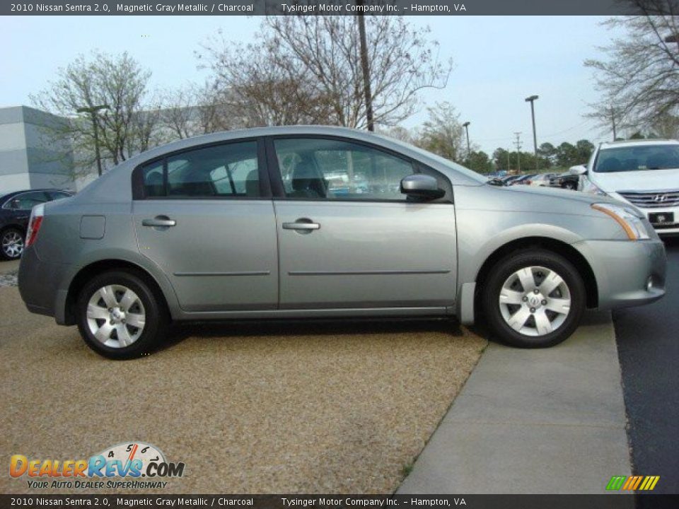 2010 Nissan Sentra 2.0 Magnetic Gray Metallic / Charcoal Photo #5