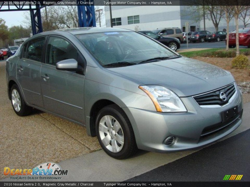 2010 Nissan Sentra 2.0 Magnetic Gray Metallic / Charcoal Photo #6