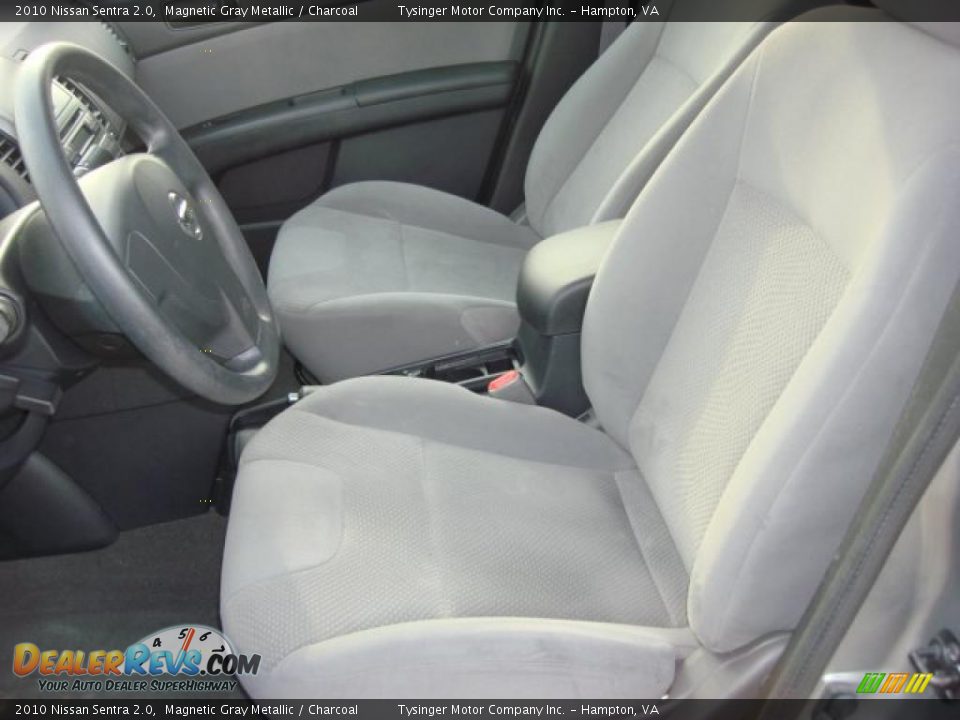 2010 Nissan Sentra 2.0 Magnetic Gray Metallic / Charcoal Photo #8