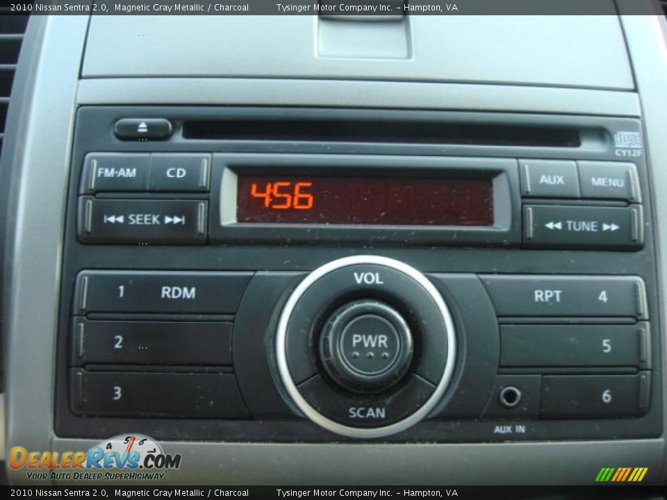 2010 Nissan Sentra 2.0 Magnetic Gray Metallic / Charcoal Photo #12